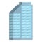Map multistory icon cartoon vector. Apartment building