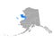 Map of Nome in Alaska