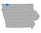 Map of Osceola in Iowa