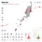 Map of Palau Epidemic and Quarantine Emergency Infographic Template. Editable Line icons for Pandemic Statistics. Vector