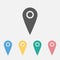 map pin icon map pin GPS direction travel