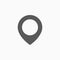 Map pin icon, map, pin, GPS, direction, travel