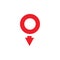 map point location pin vector icon for mapping and satellite allocation