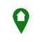 Map pointer home icon