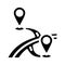 map pointer place glyph icon vector illustration