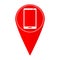 Map pointer smart phone
