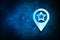 Map pointer star icon abstract blue background illustration design