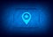 Map pointer star icon abstract digital design blue background