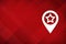 Map pointer star icon modern layout design abstract red background illustration