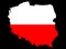 Map of Poland and Polish flag