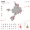 Map of Sark Epidemic and Quarantine Emergency Infographic Template. Editable Line icons for Pandemic Statistics. Vector