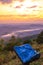 Map showing the landscape seen from Doi Samer Dao viewpoint,Sri Nan National Park,Na Noi,Nan province,Northern Thailand.selective