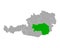 Map of Styria in Austria