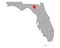Map of Suwannee in Florida