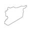 Map of Syria - outline