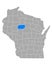 Map of Taylor in Wisconsin