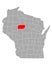 Map of Taylor in Wisconsin