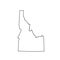 Map of the U. S. state Idaho