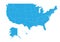 Map of United state of America. High detailed vector map - United state of America.