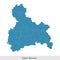 map of Upper Bavaria is a region in Bavaria state of Germany