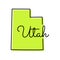 Map of Utah Vector Design Template.