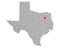 Map of Van Zandt in Texas