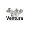 Map Of Ventura California City United States Geometric Logo