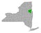 Map of Warren in New York