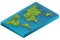 Map world isometric concept. 3d flat illustration of Map world. Vector world map connection Political World Map