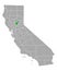 Map of Yuba in California