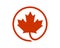 maple leaf circle canada logo icon