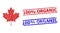 Maple Leaf Star Mosaic and 100 Percents Organic Textured Rubber Stamps