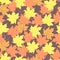 Maple leaves. Autumn background. Endless seamless pattern.