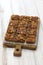 Maple syrup pecan walnut butter tart squares