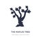 the maples tree icon on white background. Simple element illustration from Nature concept