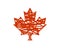 mapple leaf graffiti canada logo