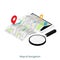 Maps & Navigation location,mobile application isometric vector