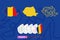 Maps of Romania in three versions for rugby international championship