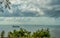 Maputo seascape under blue sky and Indian Ocean in Mozambique