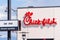 Mar 11, 2020 Santa Clara / CA / USA - Chick-fil-A and `Open Now Closed Sunday` signs at one of their locations; Chick-fil-A is a