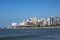 Mar del Plata, Argentina panoramic view of the city with skyscrapers and Bristol beach, Atlantic Ocean