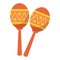 Maracas music instrument latin symbol