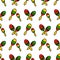 Maracas vector illustration. Seamless Mexican pattern of maraca and maracas.