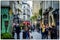 Marais district in Paris, France. Rue Rosiers, one of the most beautiful streets of Paris