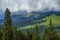 Maramures Mountains seen from Prislop Pass, Romania, Europe