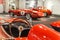 Maranello, Italy â€“ July 26, 2017: Exhibition in the famous Ferrari museum Enzo Ferrari of sport cars, race cars and f1.