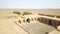 The Maranjab Desert\'s Caravanserai. It was the way of the Silk Road between Europe and China. Drone slowly flies over the building