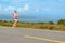 Marathon player woman running on asphalt road