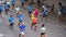 Marathon Runners In Barcelona Spain