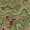 Marble agate seamless pattern texture background - natural olive green, khaki, ochre, maroon and old pink color - rough surf